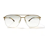Метални очила с половин рамка
